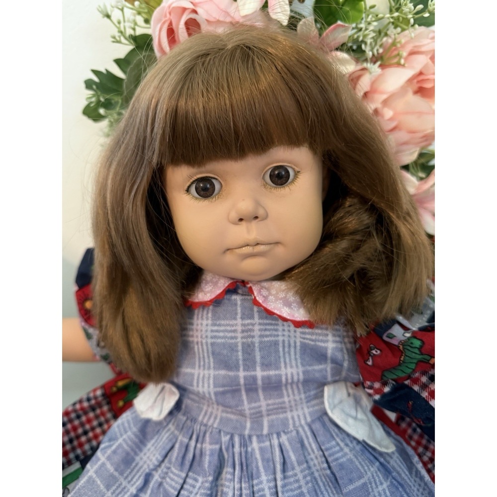 Rare Vintage Geli Doll with Original Outfit Brown Eyes and Hair 18" From Mexico - Picture 14 of 16